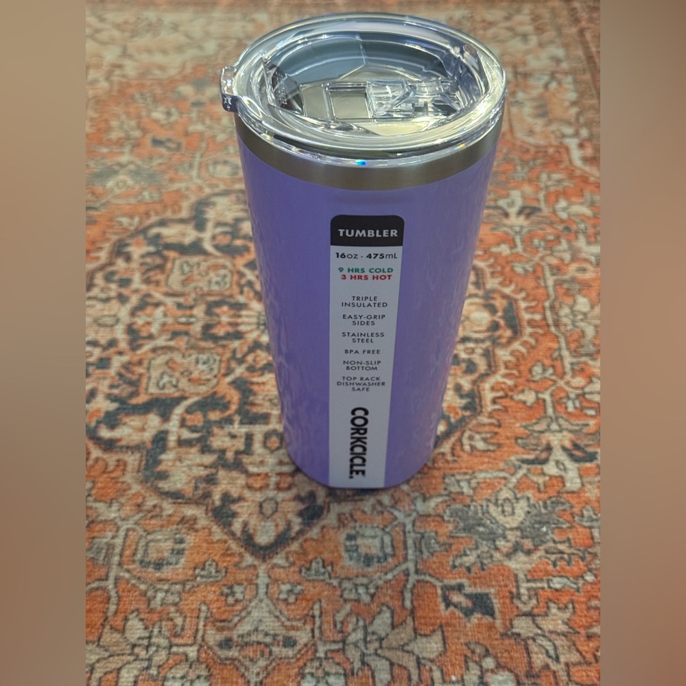 Corkcicle 16oz Stainless Steel In Lilac Mug/Tumbler With Original Tags - Picture 2 of 8